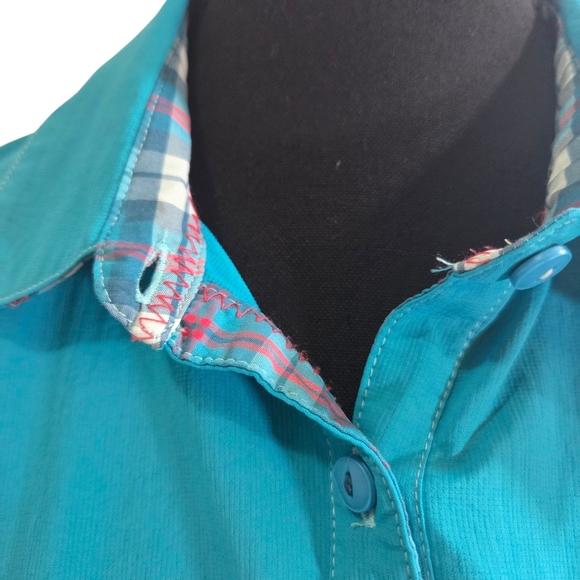 Kuhl Turquoise Button Down Women's Shirt Size XL - Picture 5 of 11